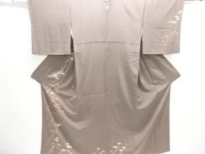 松模様刺繍一つ紋訪問着